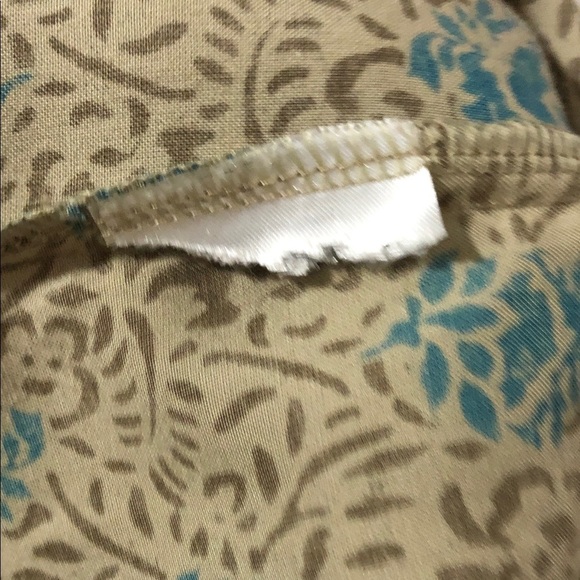 Motel V-neck Midi Slip Bohemian Batik Blue Pattern Midi Dress size XS - Picture 11 of 11